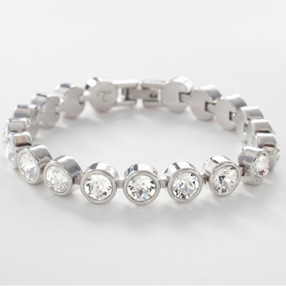 Touchstone Crystal Jewelry - Touchstone Crystal By Swarovski Silver Ice Bracelet